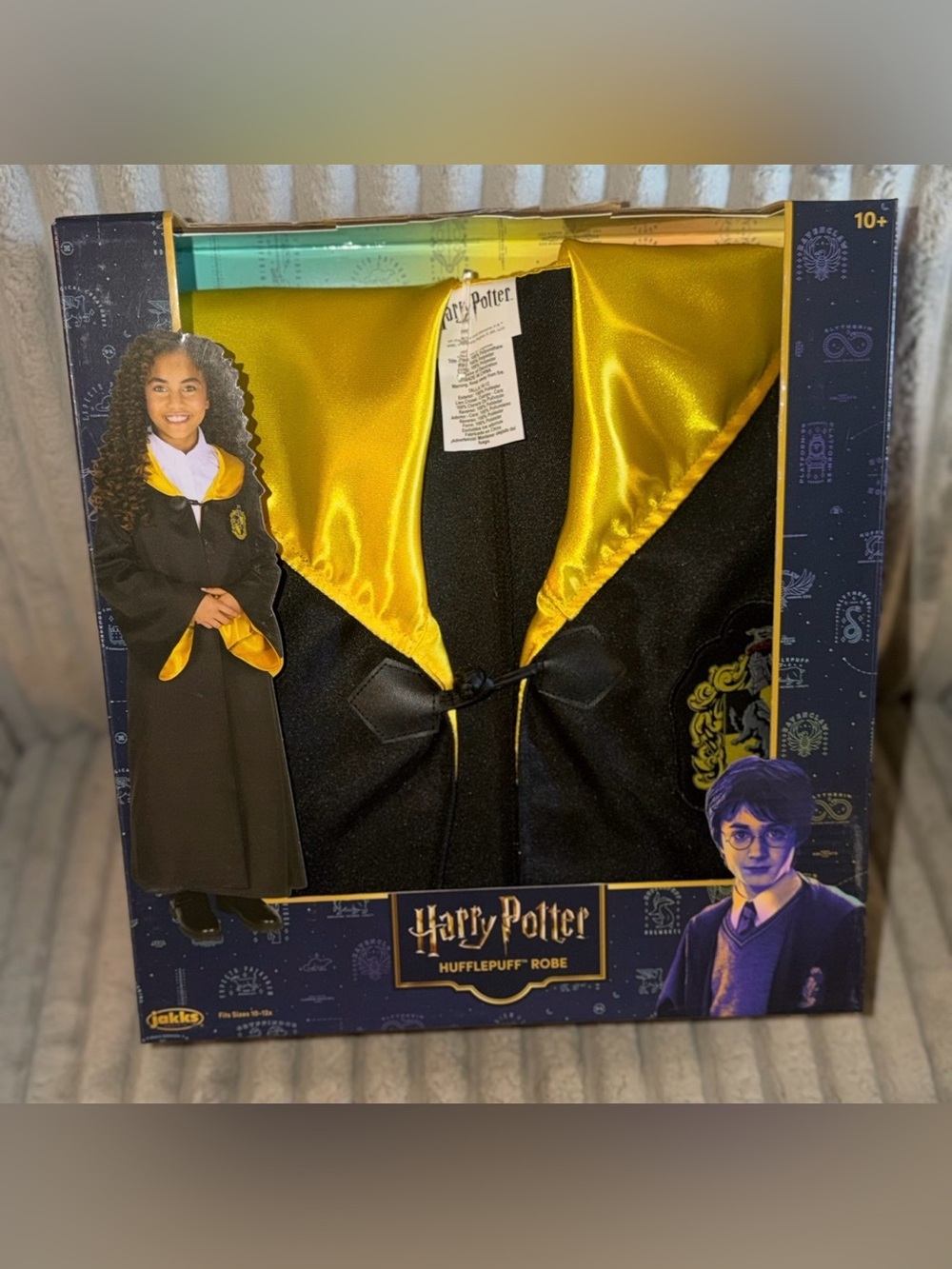 Hufflepuff Kids Costume Robe in Black and Gold